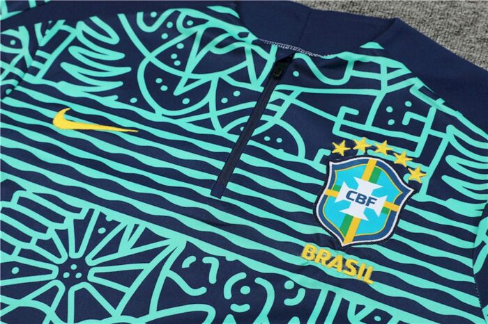 Mens Brazil 2024/25 Half-Zip Sweater+Pant 14001 - Image 3