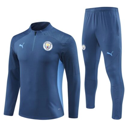 Mens Manchester City 2024/25 Half-Zip Sweater+Pant 14001