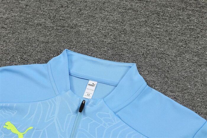 Mens Manchester City 2024/25 Half-Zip Sweater+Pant 14001 - Image 3