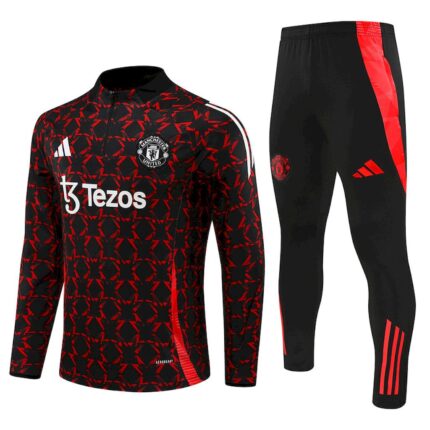 Mens Manchester United 2024/25 Half-Zip Sweater+Pant 14001