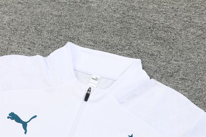 Mens Olympique Marseille 2024/25 Half-Zip Sweater+Pant 14001 - Image 3