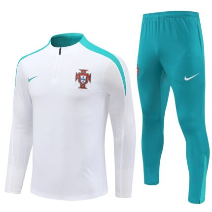 Mens Portugal 2024/25 Half-Zip Sweater+Pant 14001