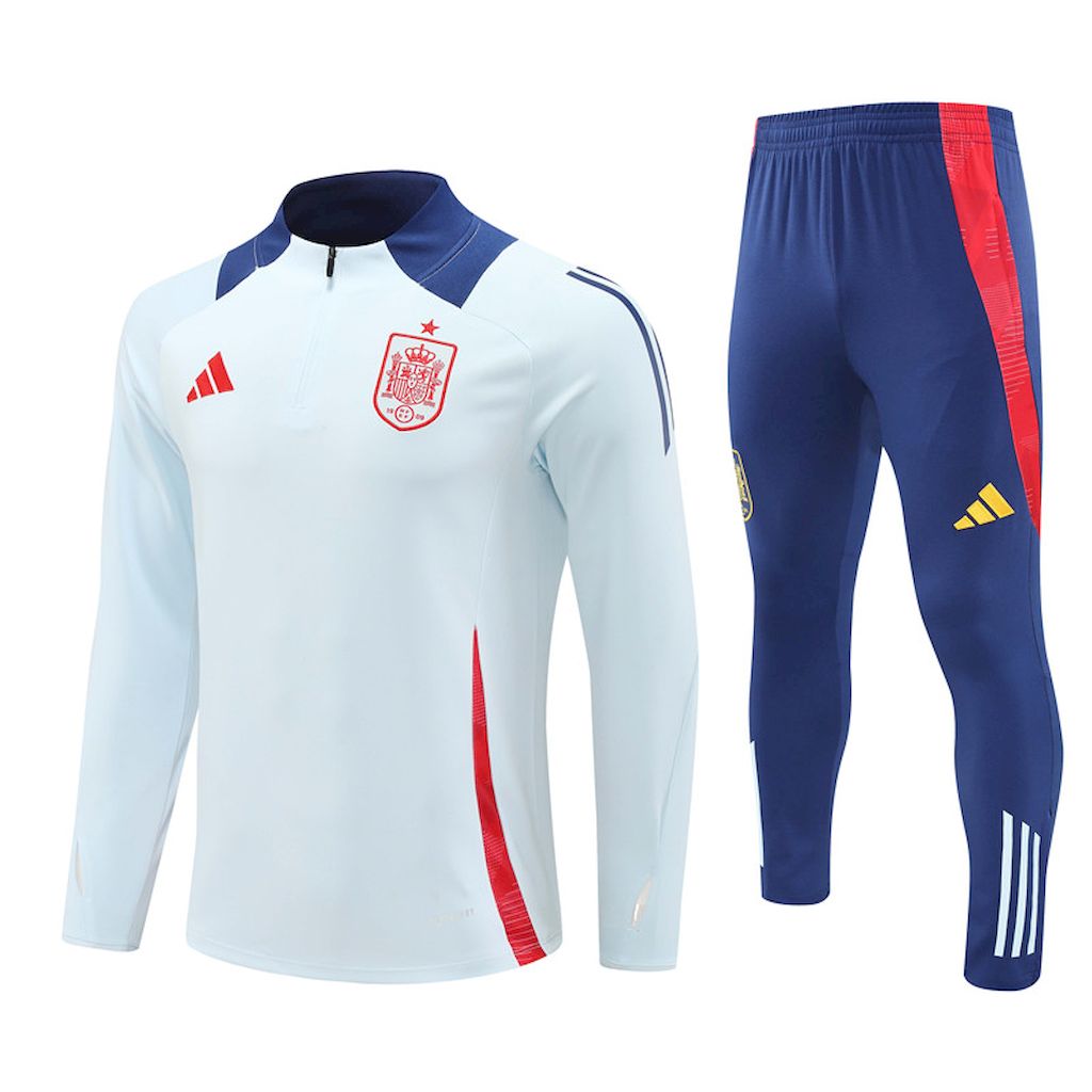 Mens Spain 2024/25 Half-Zip Sweater+Pant 14001 - Image 1