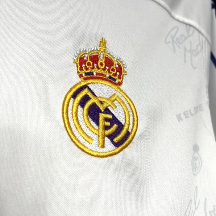 Retro Real Madrid 1994/96 Home Long Sleeve Jersey - Image 3