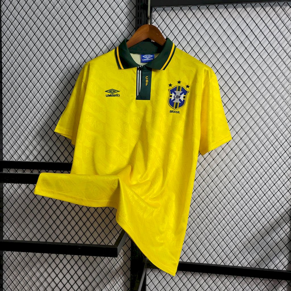 Retro Brazil 1991/93 Home Jersey - Image 1