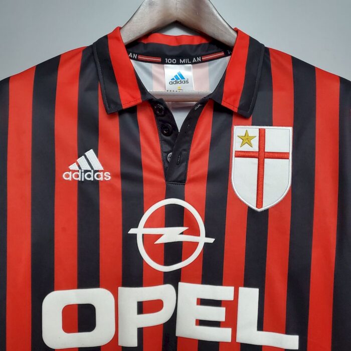 Retro AC Milan 1999/00 Home Jersey - Image 4