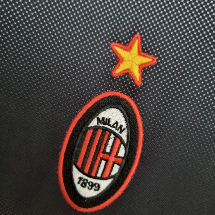 Retro AC Milan 1995/96 Training Suit Black Jersey - Image 4