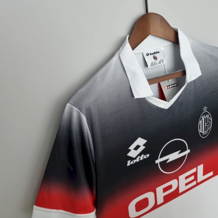 Retro AC Milan 1995/96 Training Suit White Jersey - Image 5