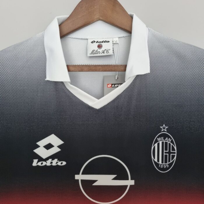 Retro AC Milan 1995/96 Training Suit White Jersey - Image 3