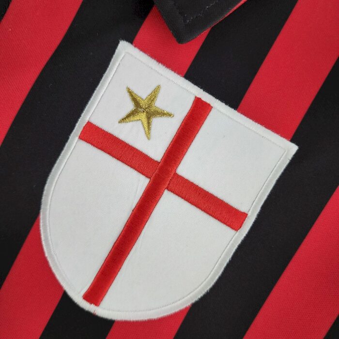 Retro AC Milan 1999/00 Home Long Sleeve Jersey - Image 5