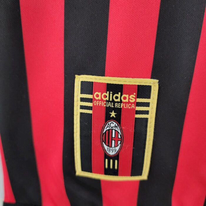 Retro AC Milan 1999/00 Home Long Sleeve Jersey - Image 4