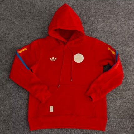 Mens Colombia 2024 Red Football Hoodie
