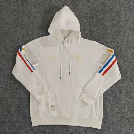 Mens Colombia 2024 White Football Hoodie