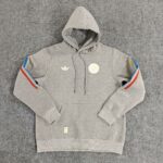 Mens Colombia 2024 Grey Football Hoodie