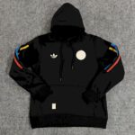 Mens Colombia 2024 Black Football Hoodie