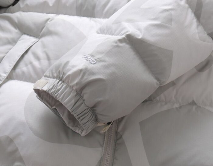 Mens The North Face X KAWS Retro 1996 Nuptse White Jacket - Image 5