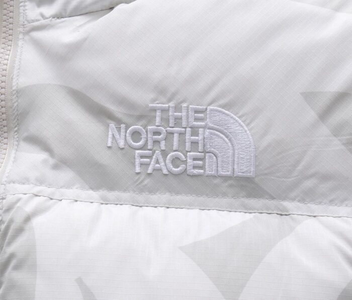 Mens The North Face X KAWS Retro 1996 Nuptse White Jacket - Image 3