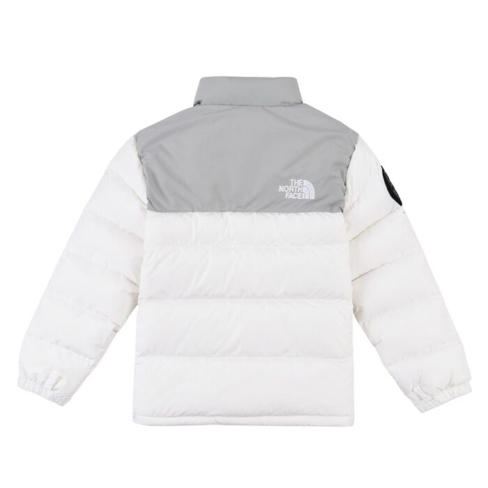 Mens The North Face 1992 Retro Nuptse White Jacket - Image 2