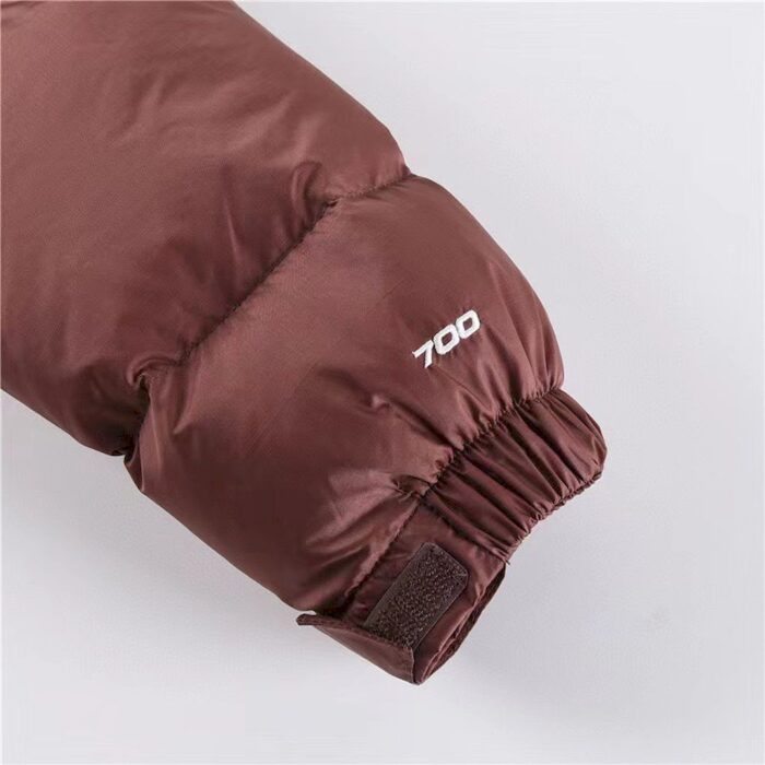 Mens The North Face 1996 Eco Nuptse 700 Burgundy Jacket - Image 5