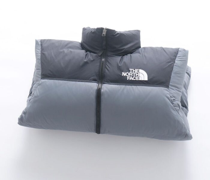 Mens The North Face 1996 Eco Nuptse 700 Dark Grey Jacket - Image 3