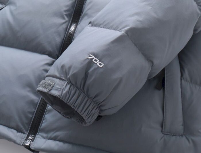 Mens The North Face 1996 Eco Nuptse 700 Dark Grey Jacket - Image 5