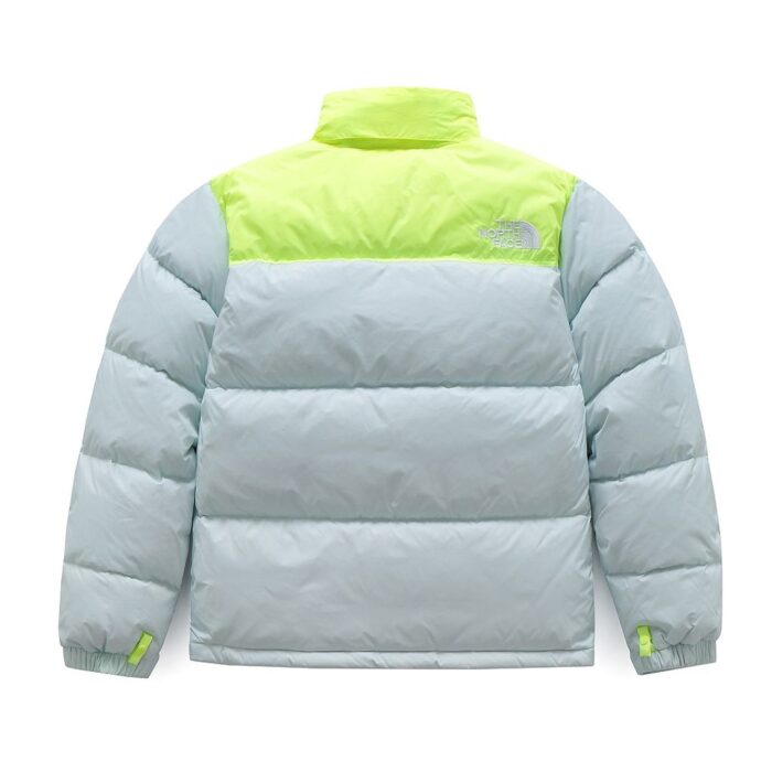 Mens The North Face 1996 Eco Nuptse 700 Light Green Jacket - Image 2