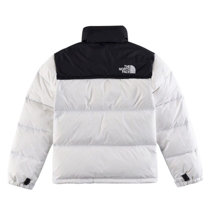 Mens The North Face 1996 Eco Nuptse 700 White Jacket - Image 2