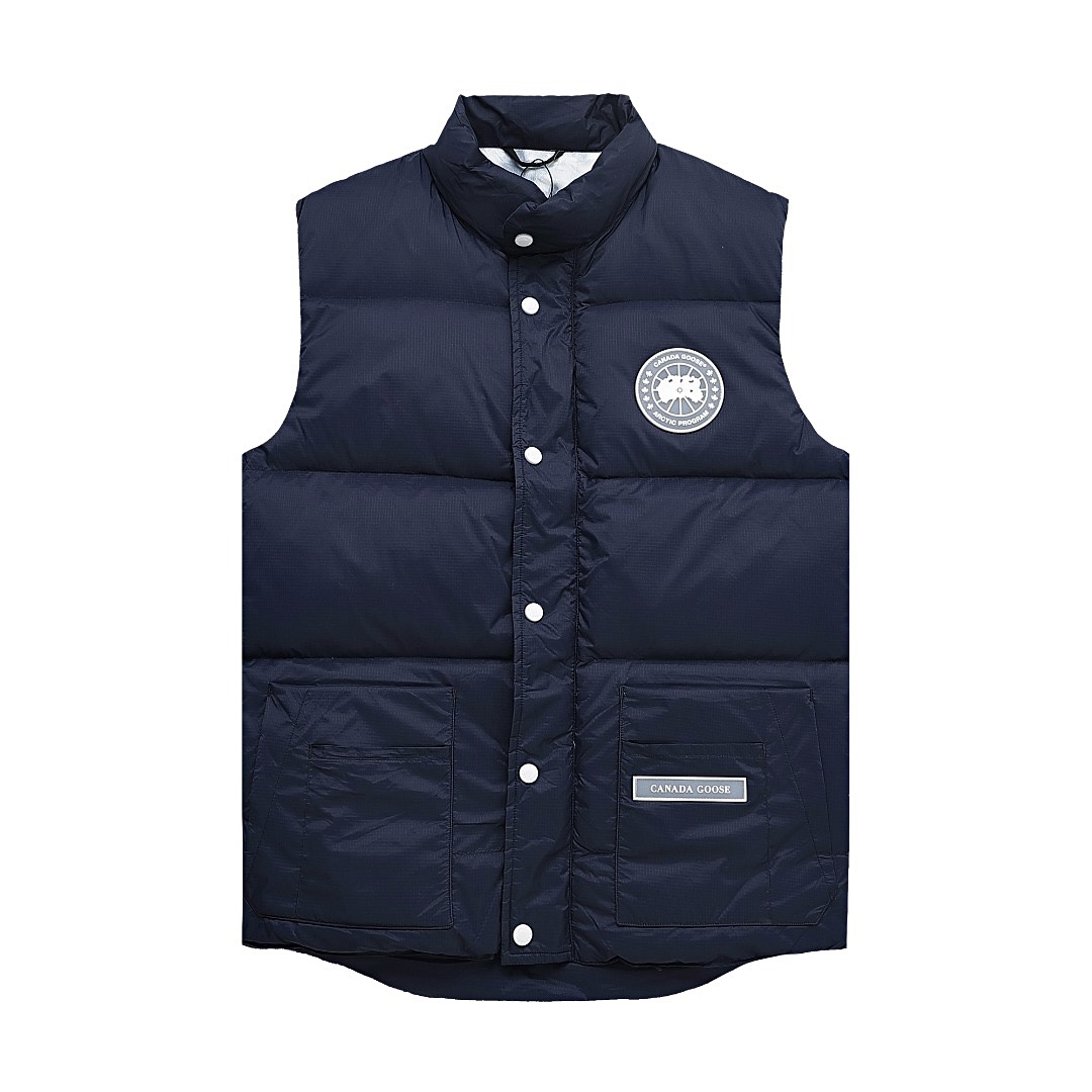 Mens Canada Goose Dark Blue MIST Vest - Image 1