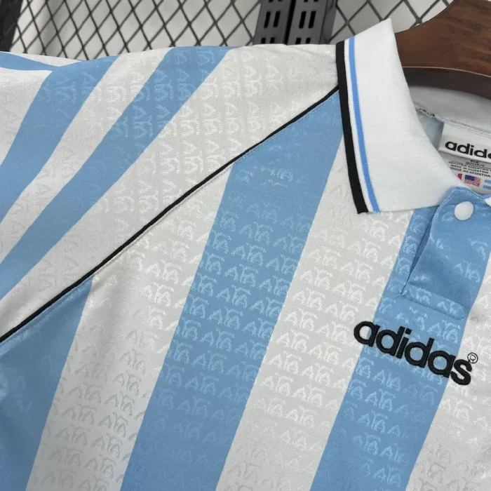 Retro Argentina 1996 Home Jersey - Image 3