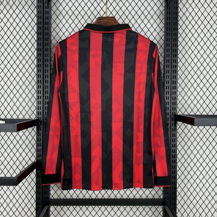 Retro AC Milan 1993/94 Home Long Sleeve Jersey - Image 2
