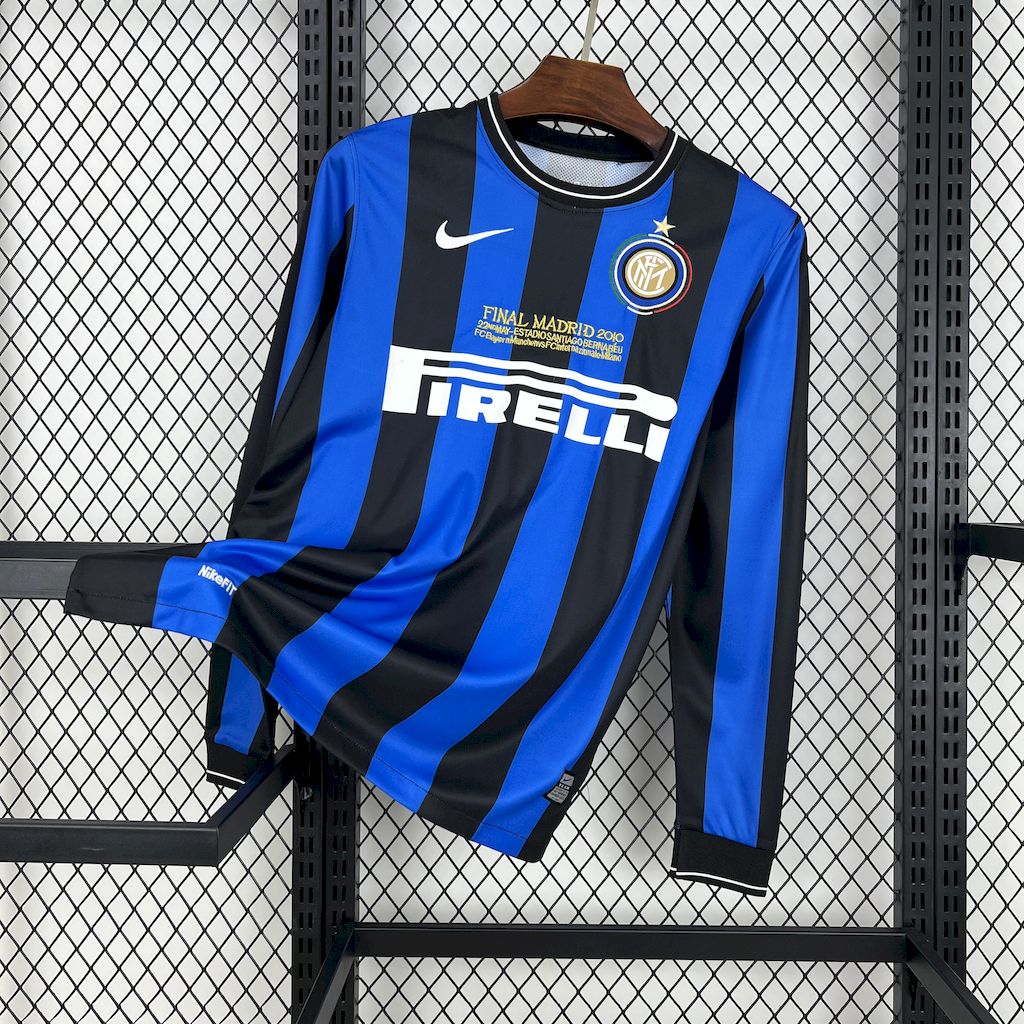 Retro Inter Milan 2009/10 Home Long Sleeve Jersey - Image 1