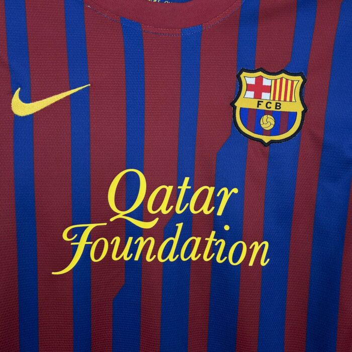 Retro Barcelona 2011/12 Home Long Sleeve Jersey - Image 4