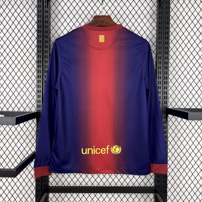 Retro Barcelona 2012/13 Home Long Sleeve Jersey - Image 2