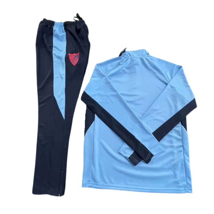 Mens Sevilla FC 2024/25 Half-Zip Sweater+Pant SL - Image 2