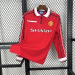 Retro Manchester United 1998/99 Home Long Sleeve Jersey