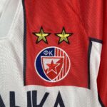 Mens Red Star Belgrade 1995/97 Home Retro Jersry - Image 4