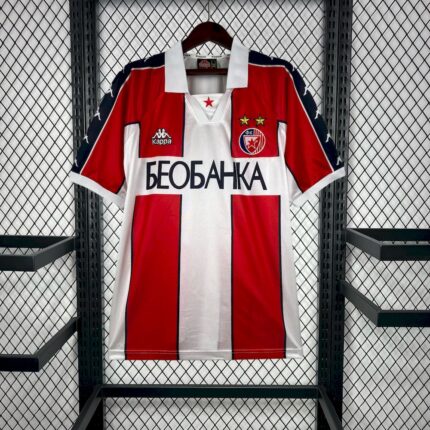 Mens Red Star Belgrade 1995/97 Home Retro Jersey