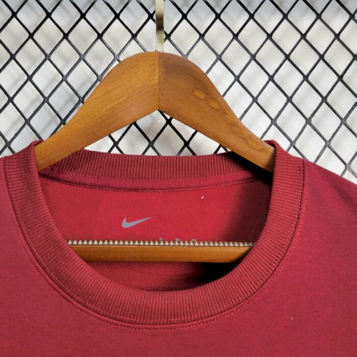 Mens Barcelona 2025 Red Football Hoodie - Image 4