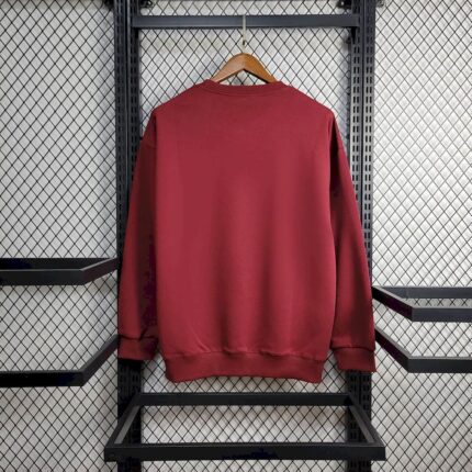 Mens Barcelona 2025 Red Football Hoodie – view 2