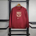 Mens Barcelona 2025 Red Football Hoodie