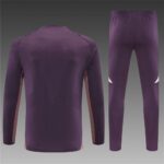 Mens Arsenal 2024/25 Half-Zip Sweater+Pant Brown 14001 - Image 2
