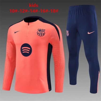 Kids Barcelona 2024/25 Half-Zip Sweater+Pant 14001