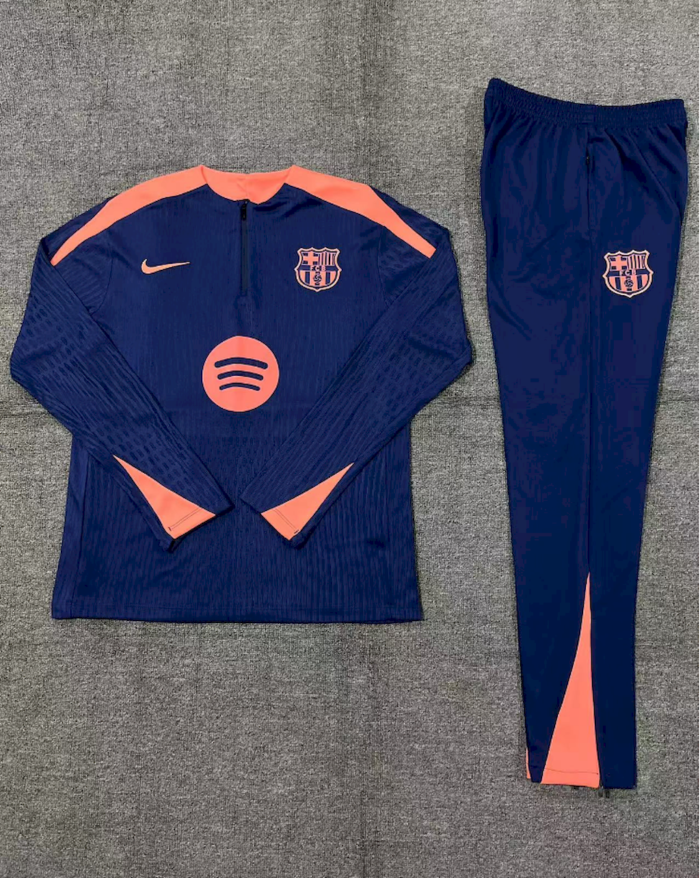 Kids Barcelona 2024/25 Half-Zip Sweater+Pant 14001 - Image 2