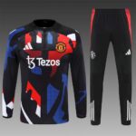 Mens Manchester United 2024/25 Half-Zip Sweater +Pant 14001