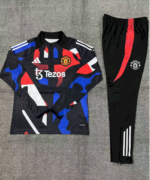 Kids Manchester United 2024/25 Half-Zip  Sweater+Pant 14001 - Image 2