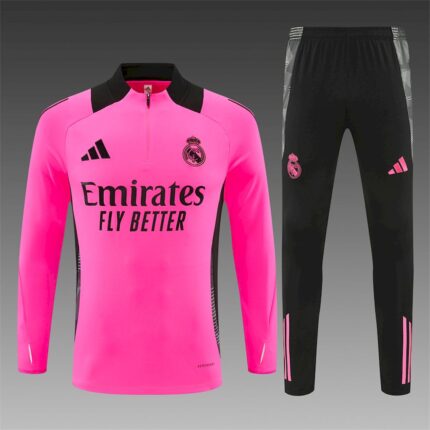 Mens Real Madrid 2024/25 Half-Zip Sweater+Pant 14001
