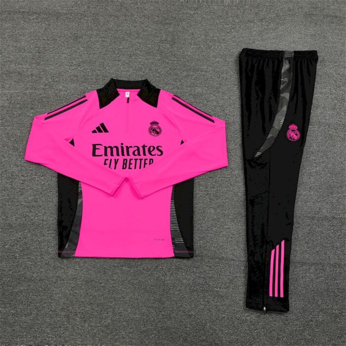 Mens Real Madrid 2024/25 Half-Zip  Sweater+Pant 14001 - Image 5