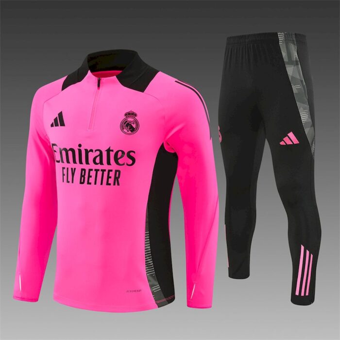 Mens Real Madrid 2024/25 Half-Zip  Sweater+Pant 14001 - Image 4