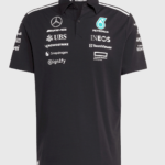 Mercedes Benz 2025 F1 black Polo Shirt