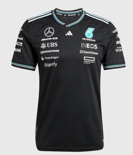 Mercedes Benz 2025 F1 black Shirt